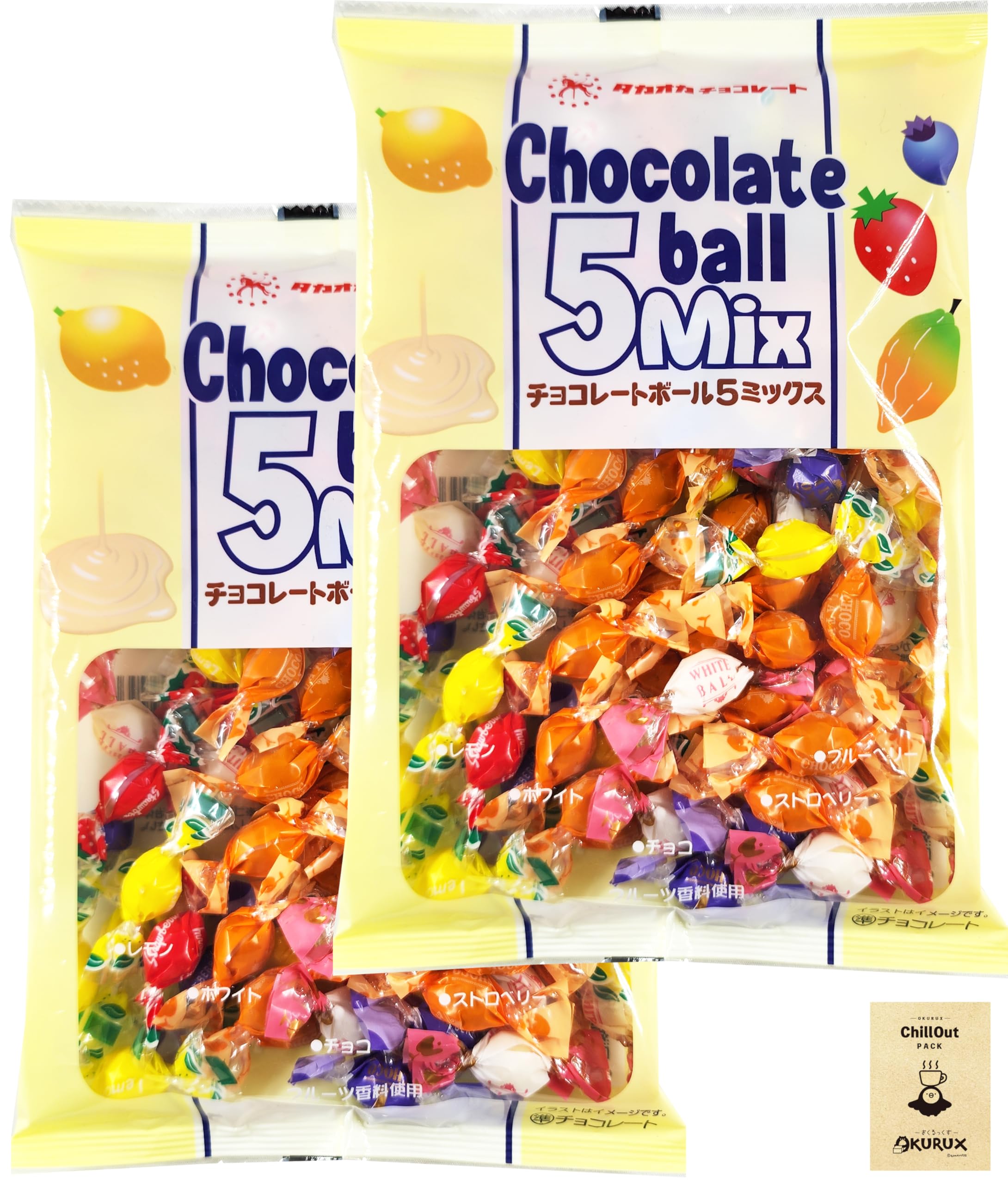 Amazon | OKURUX [2袋/5ミックス] 高岡食品 チョコレートボール 5MIX